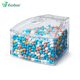 Ecobox SPH-010 Contenedor de alimentos a granel pequeño en forma de arco para estante de supermercado