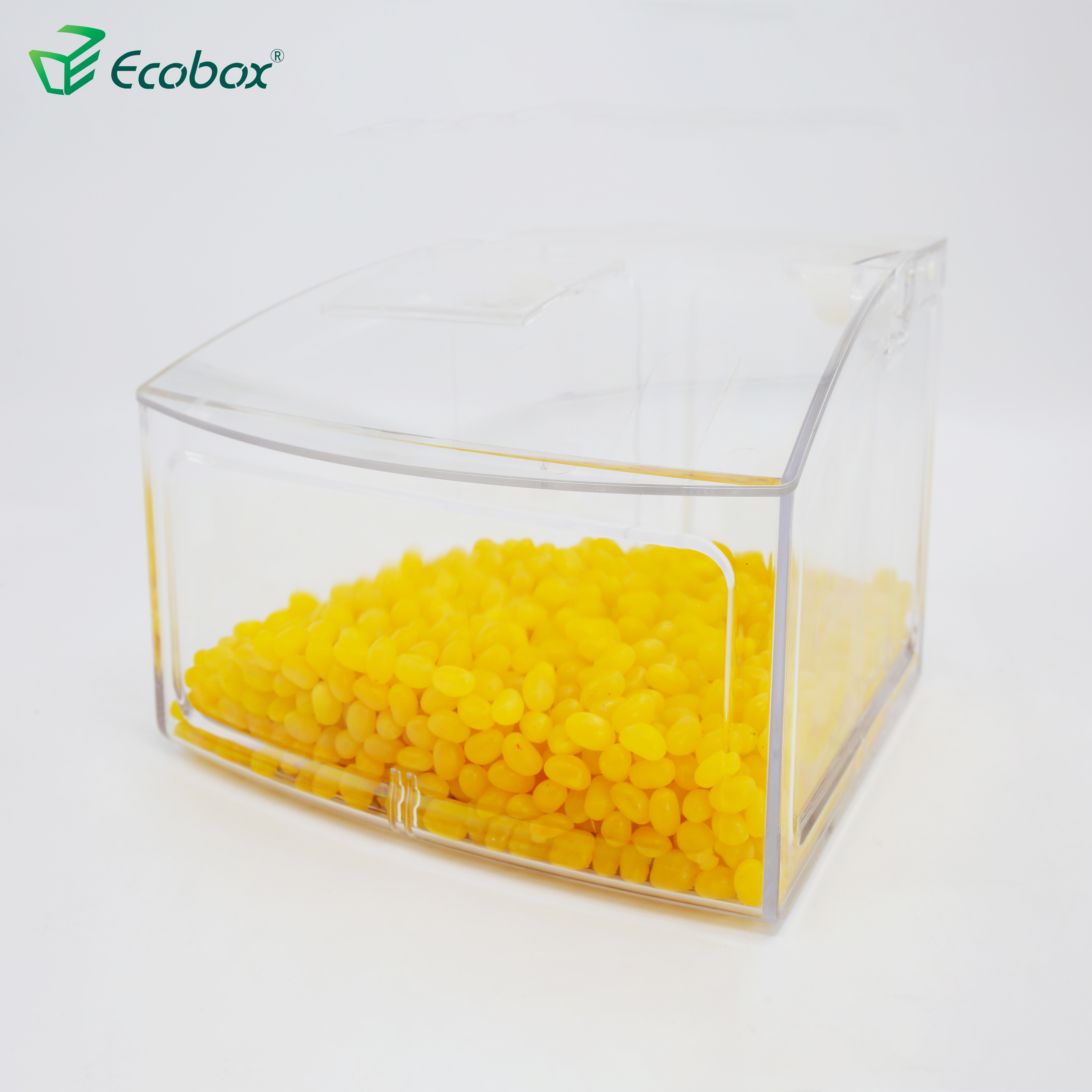 Ecobox SPH-010 Contenedor de alimentos a granel pequeño en forma de arco para estante de supermercado